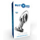 ToyJoy Buttocks The Glider Vibrating Metal Buttplug Large Silver