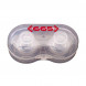 665 Super Silicone Nipple Suckers with Travel Case Clear