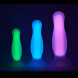 Dream Toys Radiant Soft Silicone Glow in the Dark Plug Medium Purple