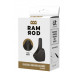 Dream Toys Ramrod Adjustable Vibrating Cockring with Remote Black