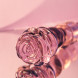 Dream Toys Glaze Glass Rosebud Beaded Plug Pink