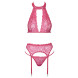 Cottelli Delicate Lace Set 2214482 Pink
