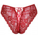 Cottelli Panty Crotchless with Floral Lace 2310970 Red
