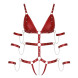 Bad Kitty Harness Crotchless Body in a Bondage Style 2480514 Red