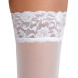 Cottelli Hold-up Stockings with 9cm Lace Trim 2520664 White
