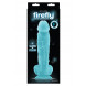 NS Novelties Firefly 8 inch pleasures Glowing Dildo - Svítící dildo 20cm Modrá