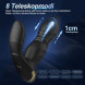 Paloqueth Anal Prostate Stimulator with Thrusts & Vibrations & Remote Control Black