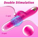 Paloqueth Triple Stimulation Beaded Thrusting G-Spot Rabbit Vibrator Pink