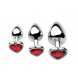 Frisky Chrome Hearts 3-Piece Butt Plug Set