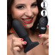 Swell 10x Inflatable and Vibrating Missile Silicone Remote Anal Plug Black