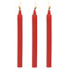 Master Series Fire Sticks Fetish Drip Candles Set of 3 Red