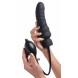 Master Series Dick-Spand Inflatable Silicone Dildo Black