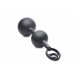 Master Series Devils Rattle Inflatable Silicone Anal Plug with Cock and Ball Ring