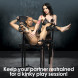 Master Series Ultimate Obedience Chair with Sex Machine Black