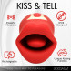Lickgasm Lickgasm Kiss & Tell Mini Kissing & Vibrating Clitoral Stimulator Red