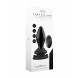 Chrystalino Stretchy Glass Vibrator with Suction Cup and Remote Rechargeable 10 Speed Black