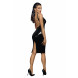 Noir Handmade F250 PVC Midi Dress with Zipper in the Front