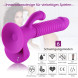 HiSmith C0723 Silicone Dildo Vibrator Anal Stimulation with Remote Controller & Suction Cup Purple