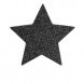 Bijoux Indiscrets Flash Star Černá - ozdoby na bradavky