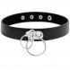 Coquette Hand Crafted Choker Double Ring 229293 Black