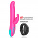 Happy Loky Pluto Rabbit Vibrator & Rotator Watchme Wireless Technology Compatible Pink