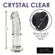 Kiotos Pleasure Crystals Glass Dildo Silicone Base 18cm
