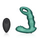 Ouch! Beaded Vibrating Prostate Massager with Remote Control Metallic Green