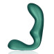 Ouch! Pointed Vibrating Prostate Massager with Remote Control Metallic Green