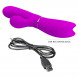 Pretty Love Clitoris Rabbit Vibrator Purple