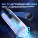 Paloqueth Ares Automatic Telescopic Masturbator with Vibrations & 3D Realistic Texture White