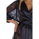 Beauty Night Stephanie Dressing Gown Black