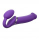 strap-on-me 3 Motors Vibrating Silicone Bendable Strap-On Purple XL